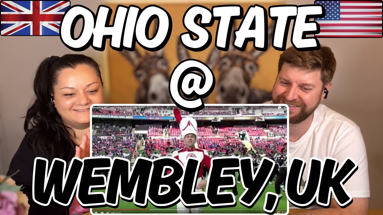 BRITS REACT to Ohio State Marching Band at Wembley, London Pregame Show 2015 🇺🇸