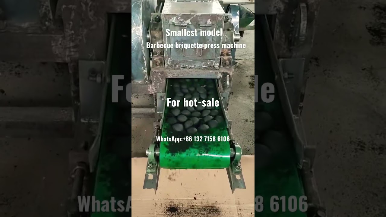 Smallest wood coal charcoal briquettes press machine for hot-sale! @coal @wood charcoal @briquettes
