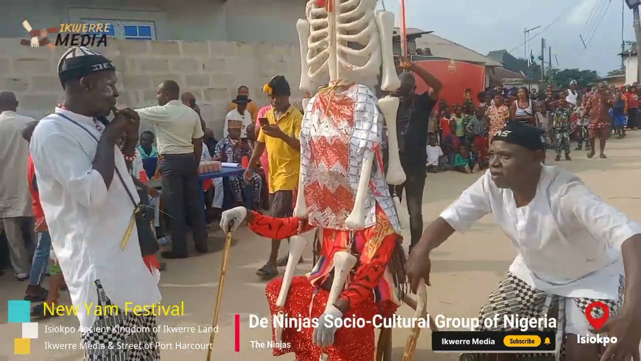 The Ninjas Cultural Group displayed at the New Yam Festival of Isiokpo, Ikwerre Rivers State, NG