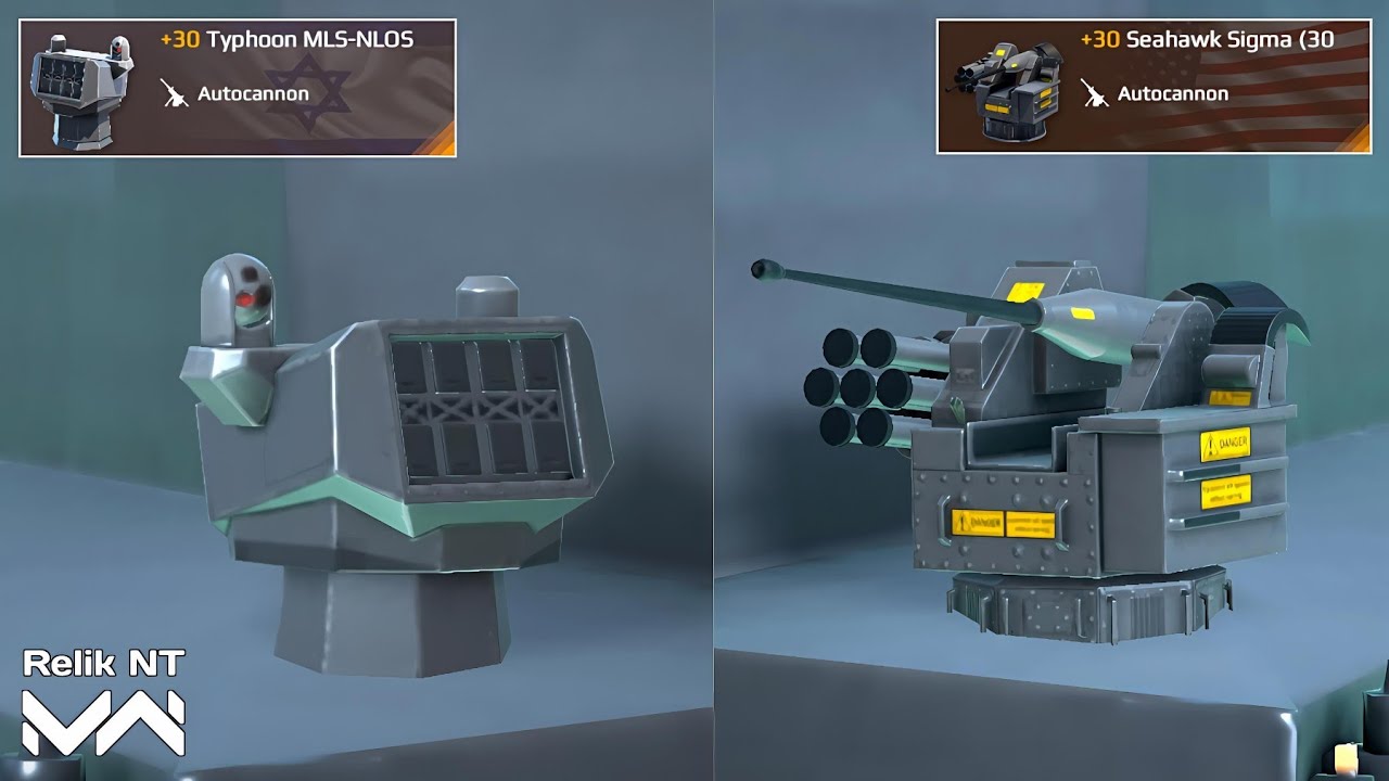 Seahawk Sigma vs Typhoon MLS-NLOS | Autocannon Test - Modern Warships 