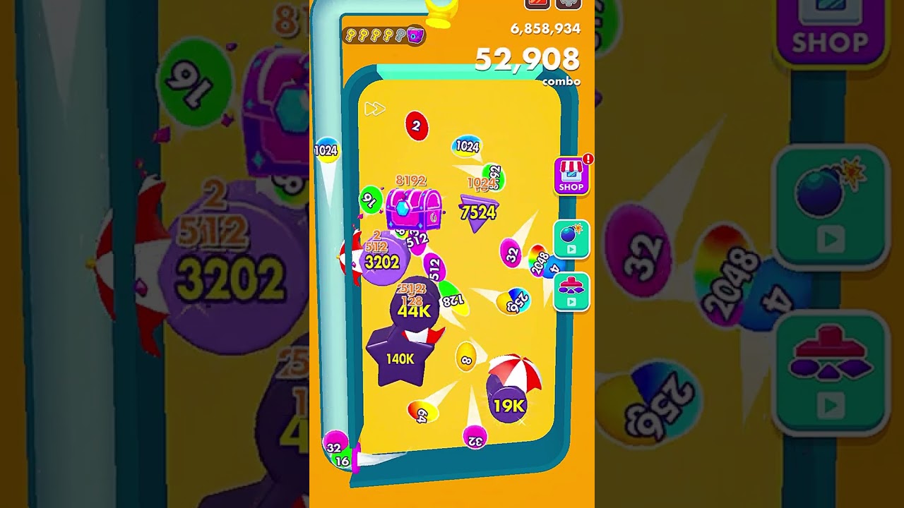 Bounce Merge 2048 - Level Up
