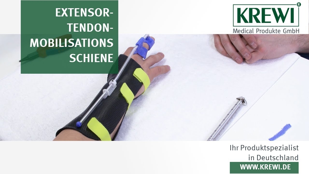 12. Extensor-Tendon-Mobilisationsschiene | chronische Sehnenverletzung | Ergotherapie