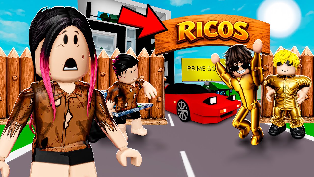 Nós INVADIMOS A FESTA DOS RICOS SENDO POBRE (Brookhaven)