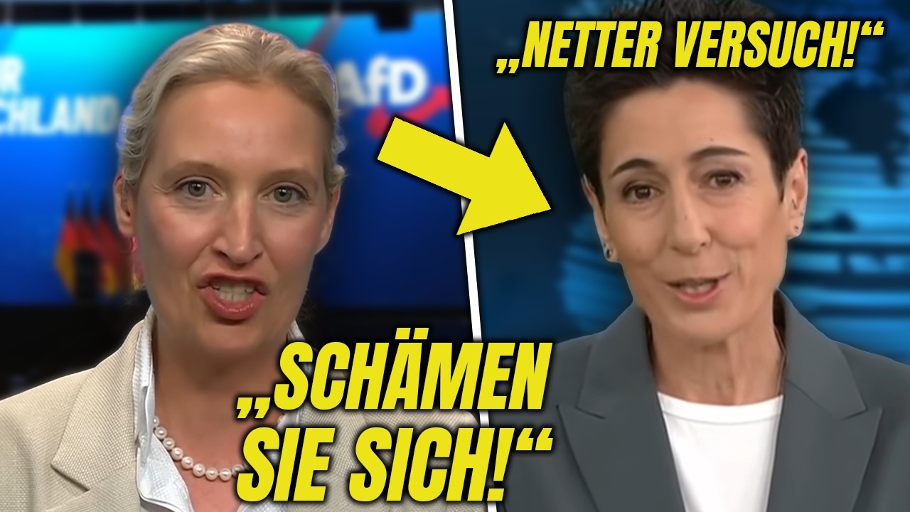 Alice Weidel BLAMIERT sich Im ZDF Interview Als Journalistin Dunja Hayali Eine GENIALE Frage Stellt!