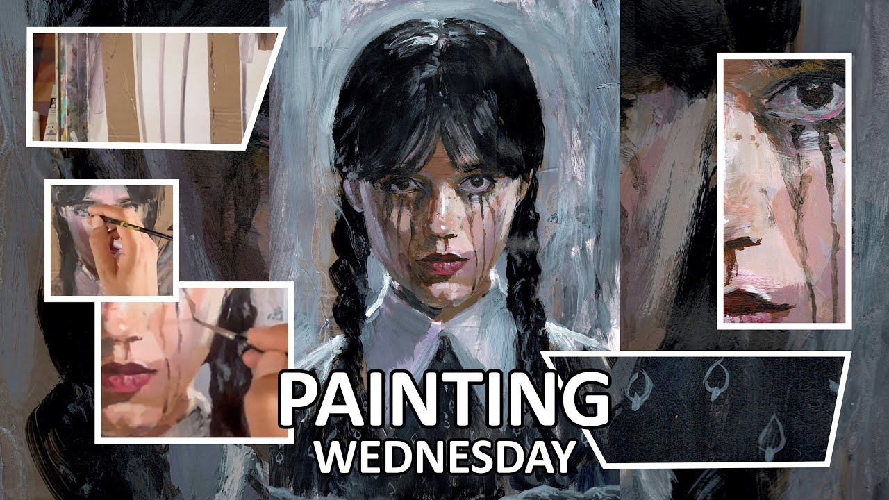 How I Painted Wednesday Addams | Wednesday Season 2