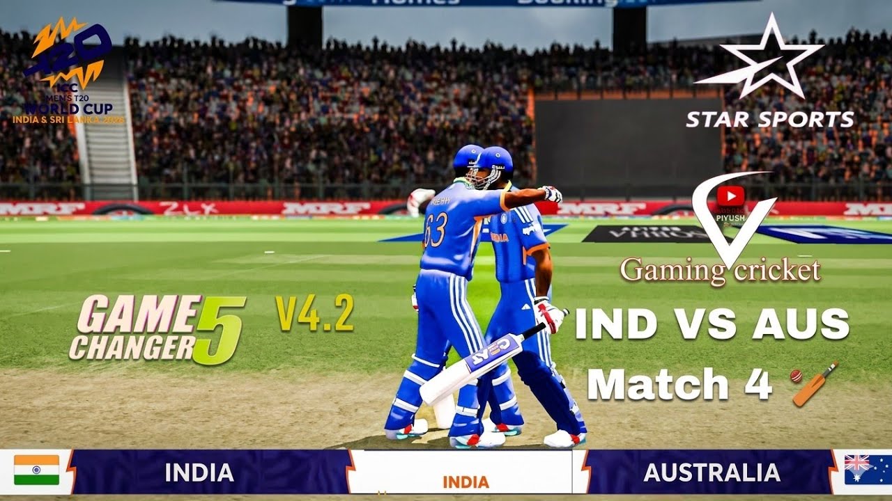 IND vs AUS Match 4 🏏🏏 T20 world cup 🏏. Game   changer 5. 4:2  2026 full version 