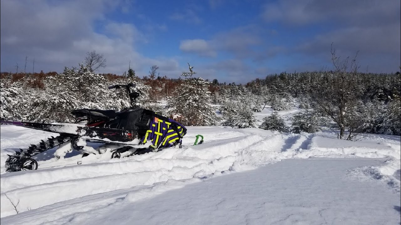 Taking the Mod Phazer north, Riding Fresh Snow in Grayling, Michigan