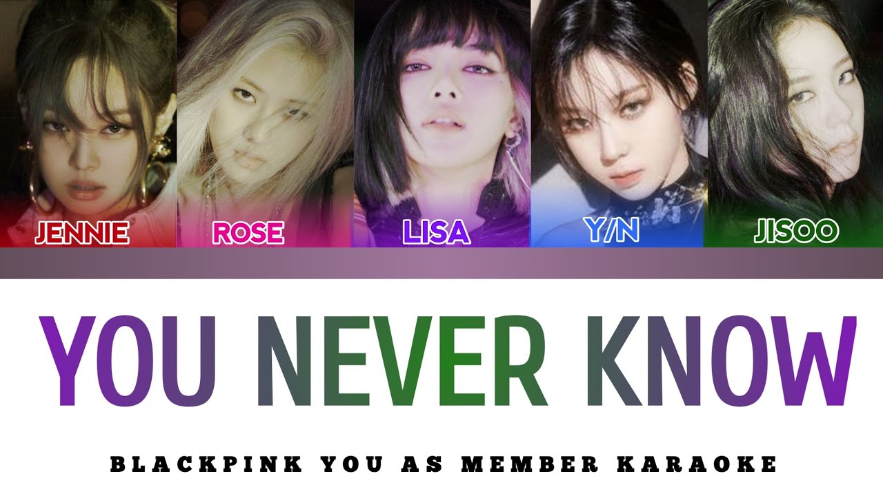 [EASY LYRICS] Blackpink - You never know  (YOU AS MEMBER KARAOKE)