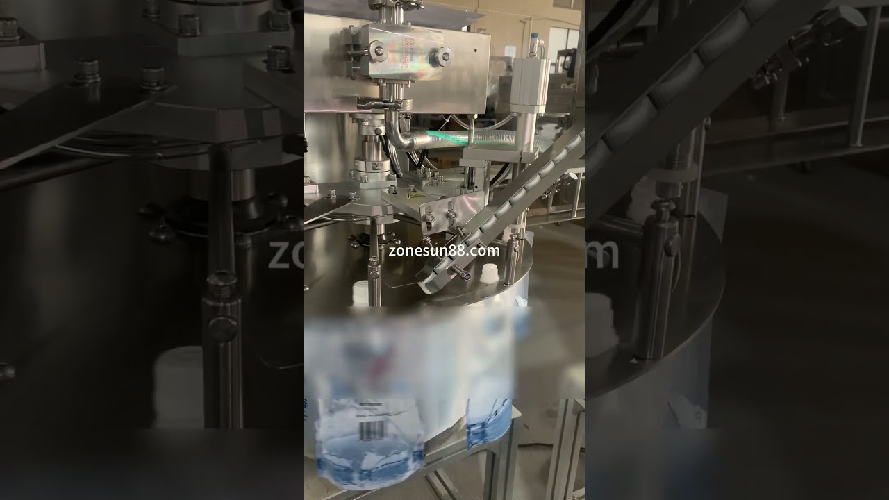 ZONESUN Tabletop Rotary Spout Pouch Filling Capping Machine