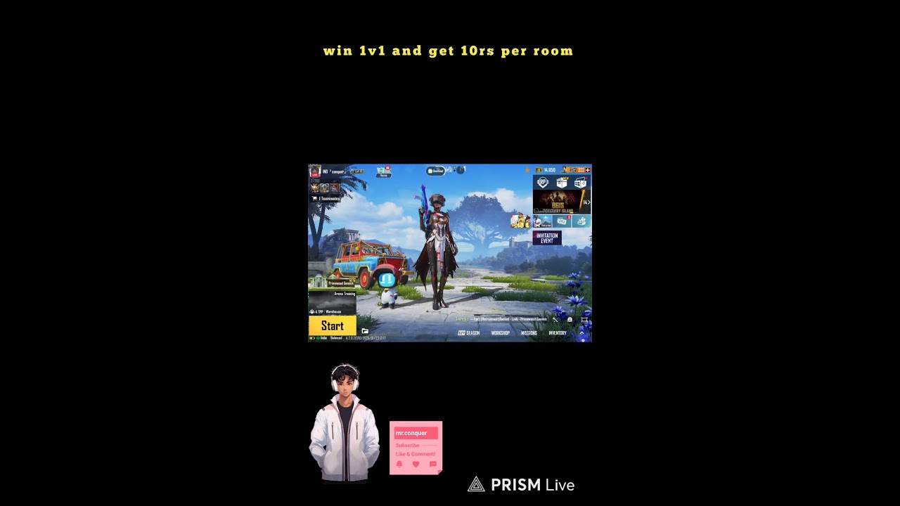 Live streaming of Mr. Conquer