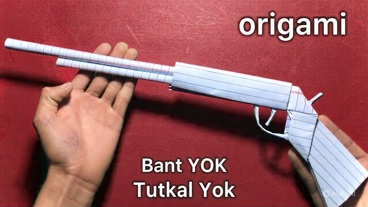 How to Make a Paper Rifle | No Glue, No Tape | Origami