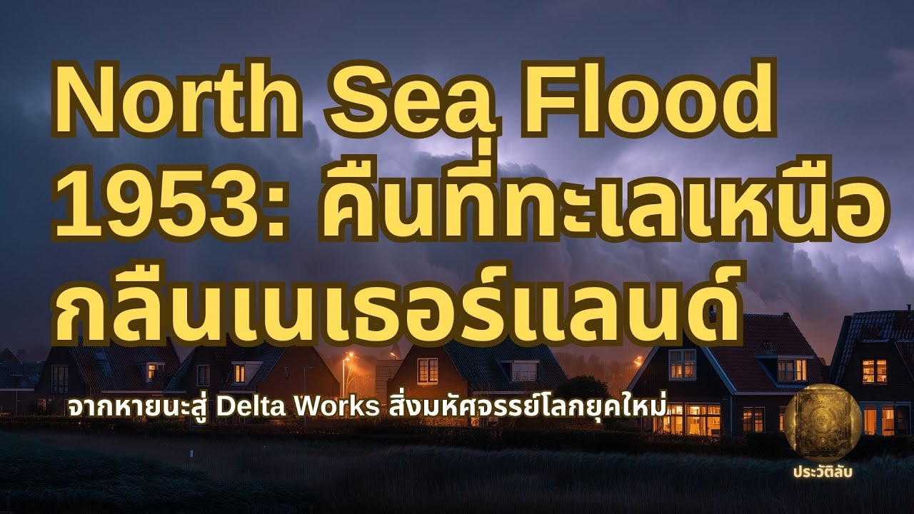 North Sea Flood 1953 คืนที่ทะเลเหนือกลืนเนเธอร์แลนด์ จากหายนะสู่ Delta Works สิ่งมหัศจรรย์โลกยุคใหม่
