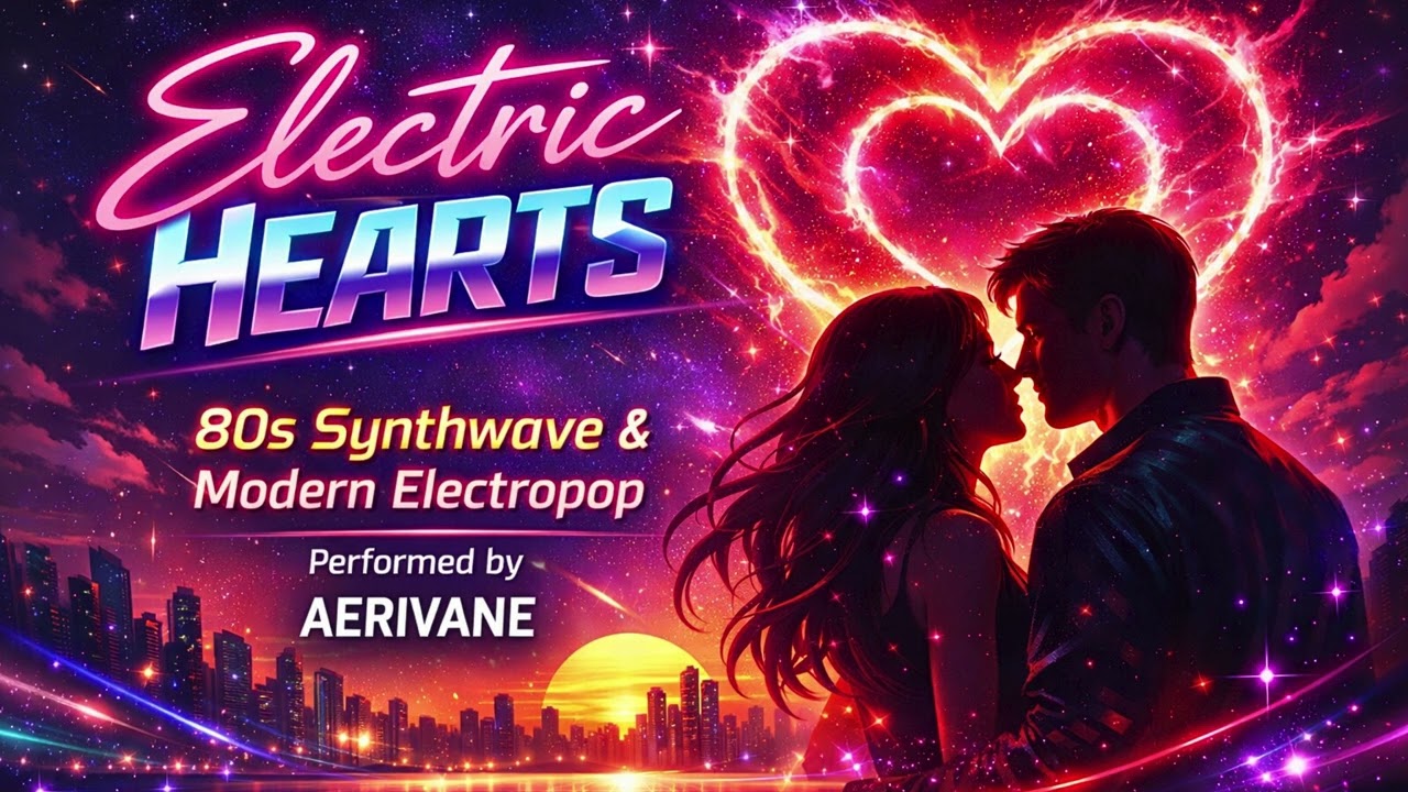 AERIVANE | Electric Hearts | 80s Synthwave Electropop | Uplifting Anthemic Vibe | Official Audio