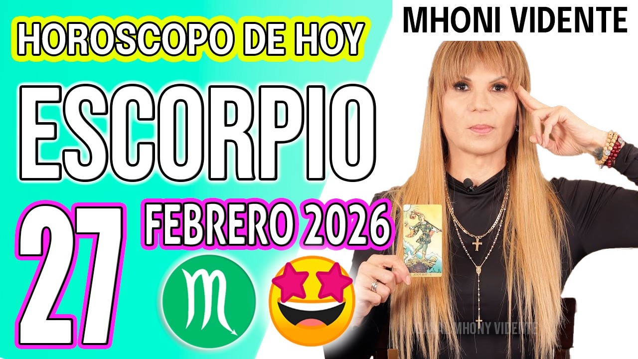 ESCORPIO ♏ ⚠️ ALGO SE MUEVE HOY A TU FAVOR, NO LO DEJES PASAR 😳✨ HOROSCOPO De Hoy 27 de FEBRERO 2026