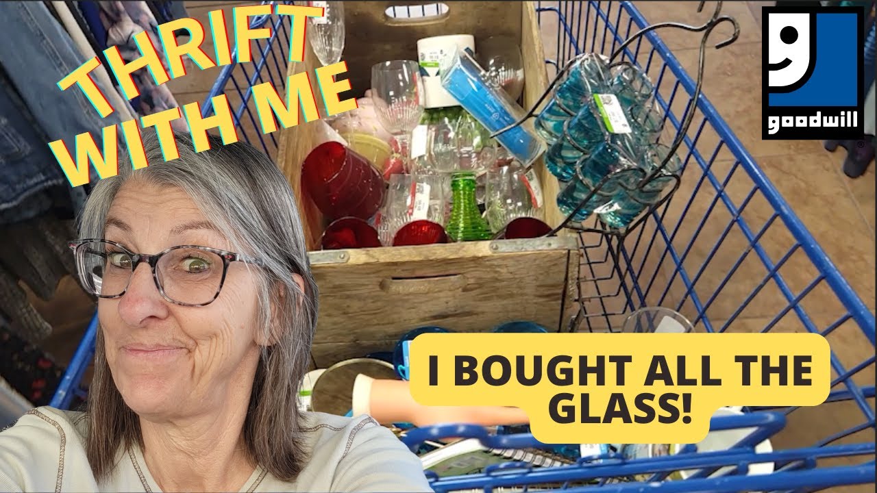 I Bought All the Glass!  Thrift With Me at Goodwill in Las Vegas