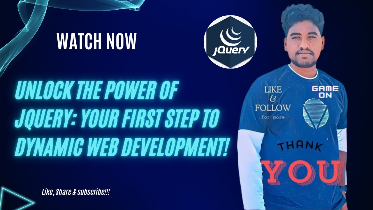Unlock the Power of jQuery: Your First Step to Dynamic Web Development!
