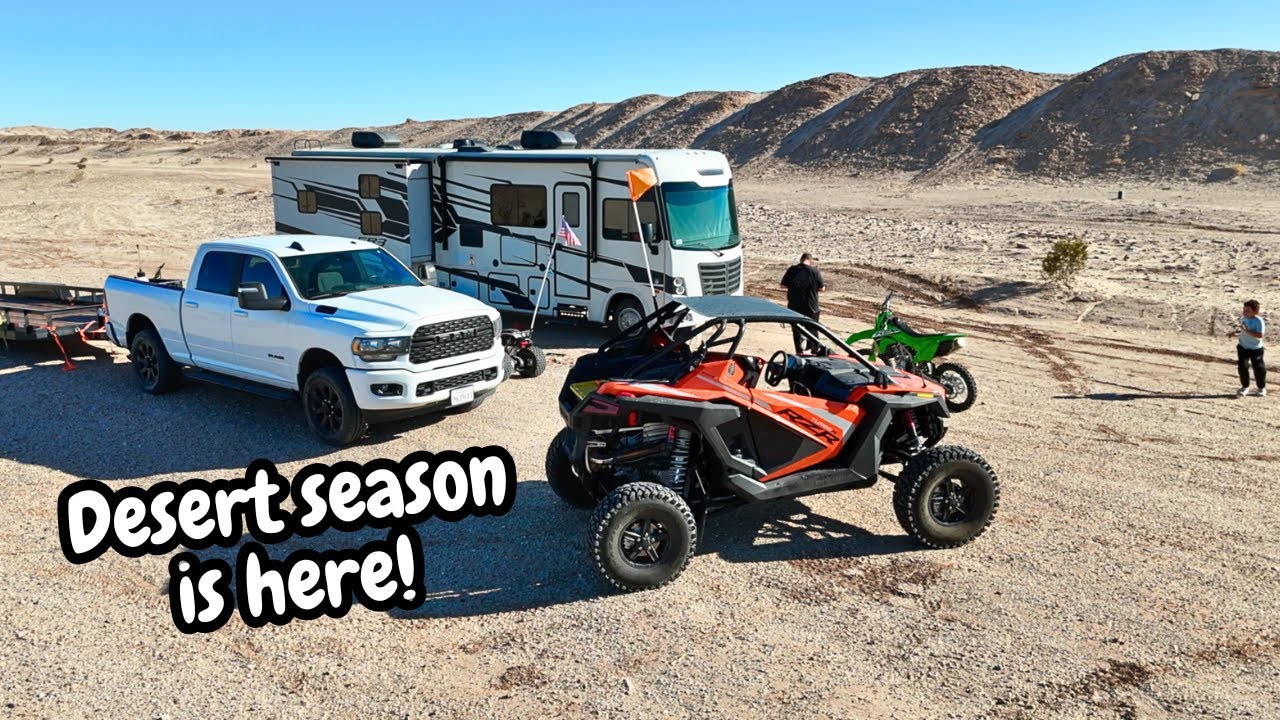RV Camping in Class A Motorhome in the Desert...Always Brings Surprises!