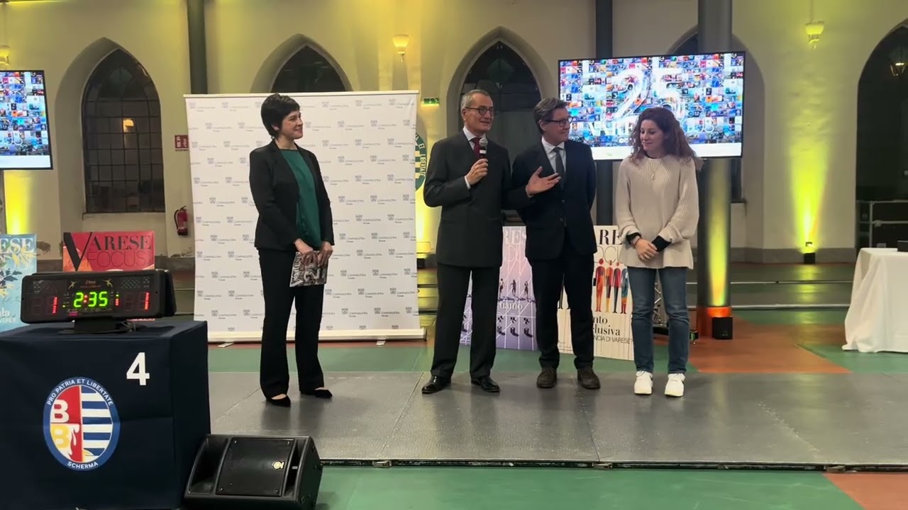 Varesefocus festa dei 25 anni alla Pro Patria Scherma @confindustriavarese ​⁠