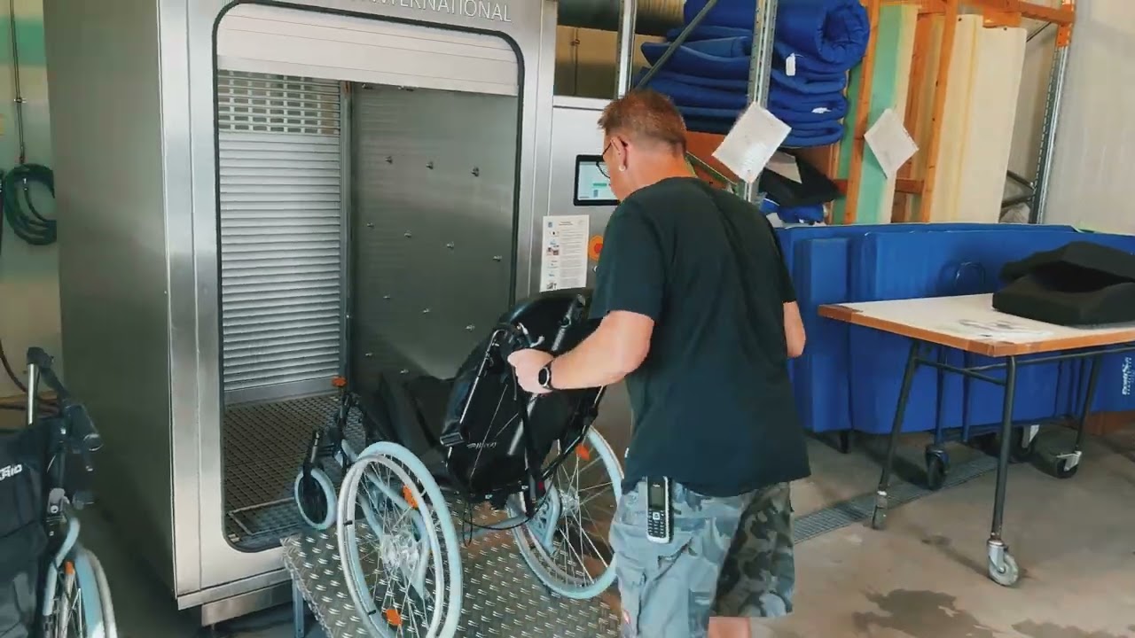 Einblick in unsere Reha-Waschanlage im Sanitätshaus Römer in Herxheim