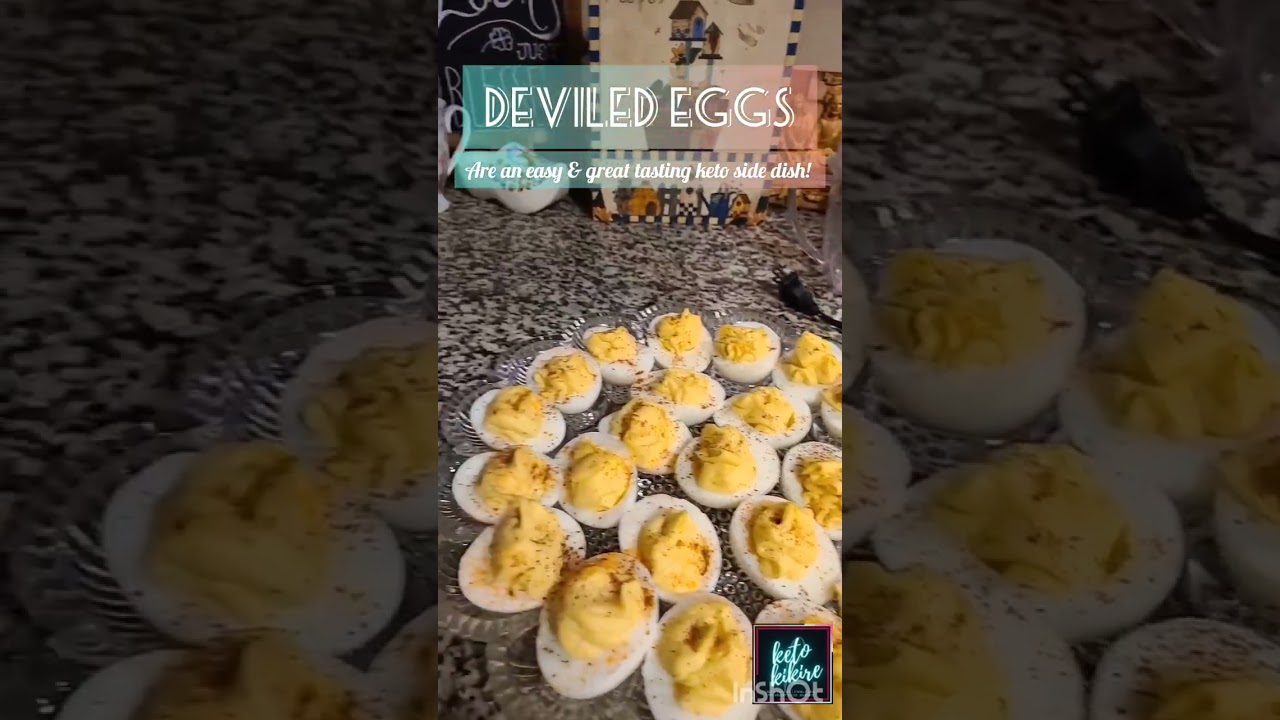 Deviled Eggs are a delicious, low carb, Keto friendly appetizer!