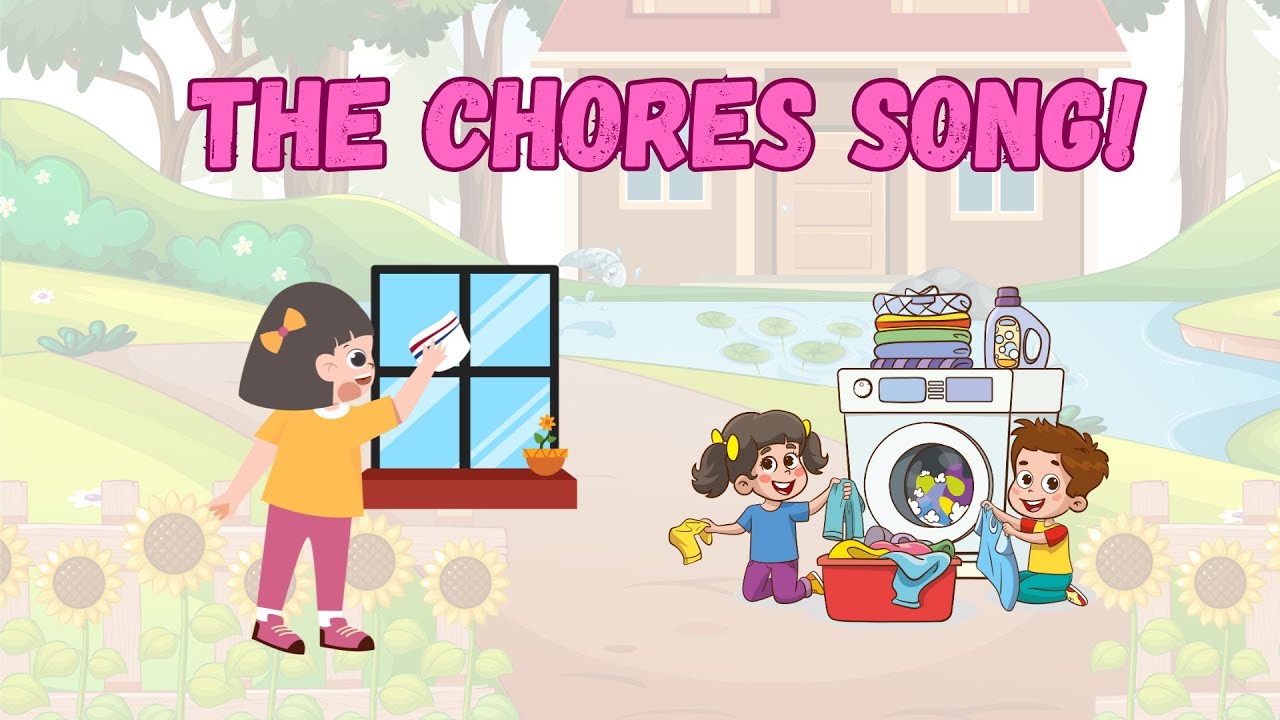 🦉 Songs for Children - about household chores! 🧼🫧 | Fun cleaning song for Kids!