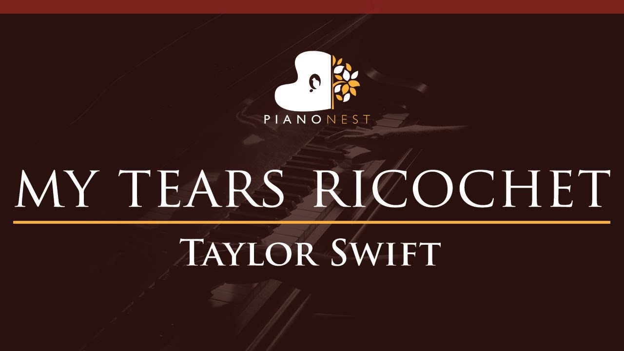 Taylor Swift – my tears ricochet - HIGHER Key (Piano Karaoke Instrumental)