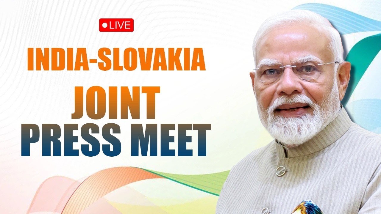 LIVE: PM Shri Narendra Modi, Slovak Republic PM Robert Fico attend joint press meet in Bratislava