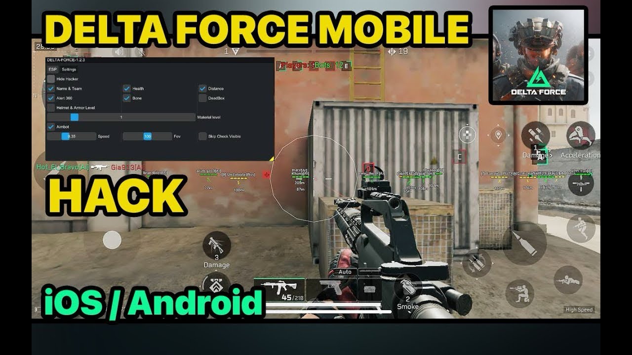 🔥Delta Force Mobile Hack Cheat for iOS, Android no Root, no Jaibreak - UNDETECTED🟢