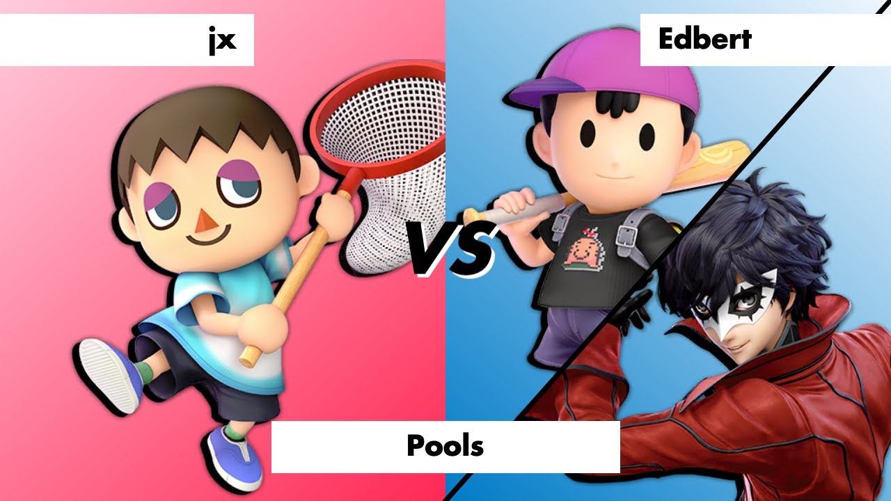 RC4 All St4rs 3 Pools - jx (Villager) Vs. Edbert (Ness, Joker) - SSBU