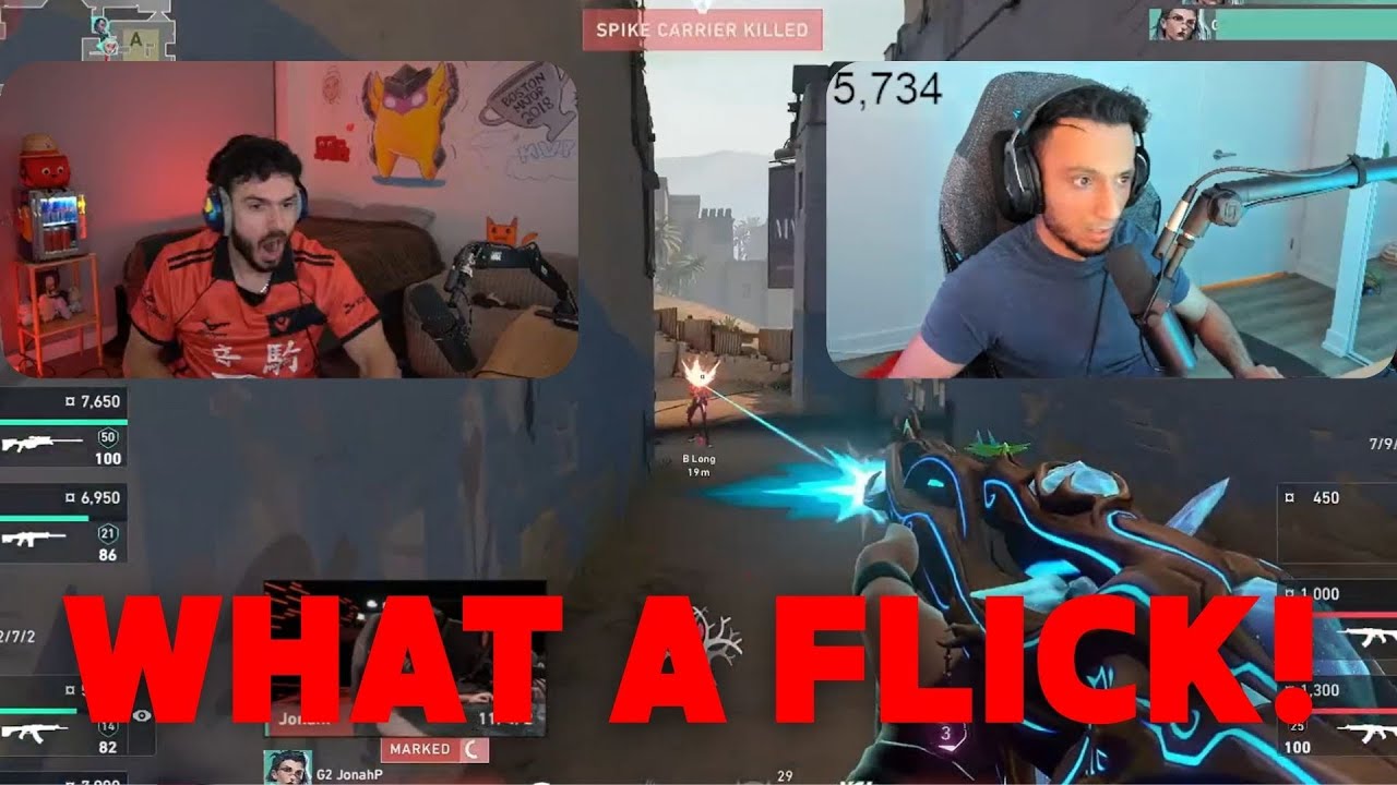 Valorant Streamers React to G2 JonahP INSANE Shots