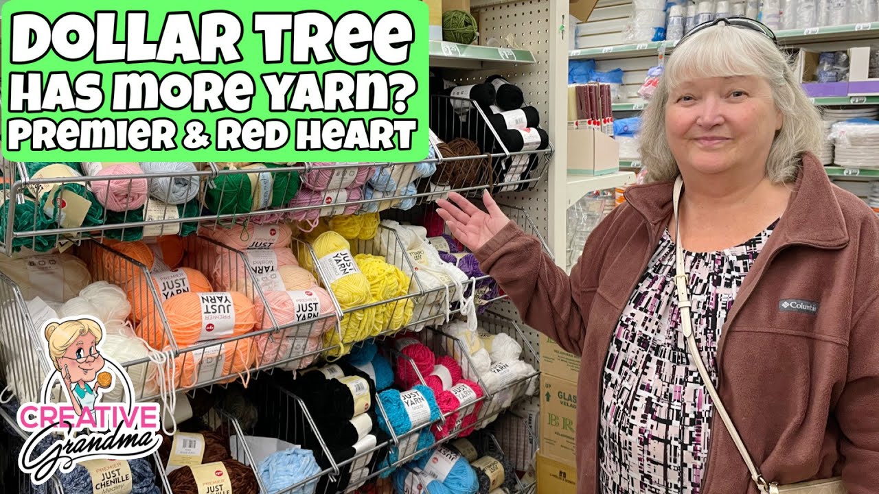 Dollar Tree Has More Yarn? Premier & Red Heart! It's Actually Organized? We Were Impressed! 