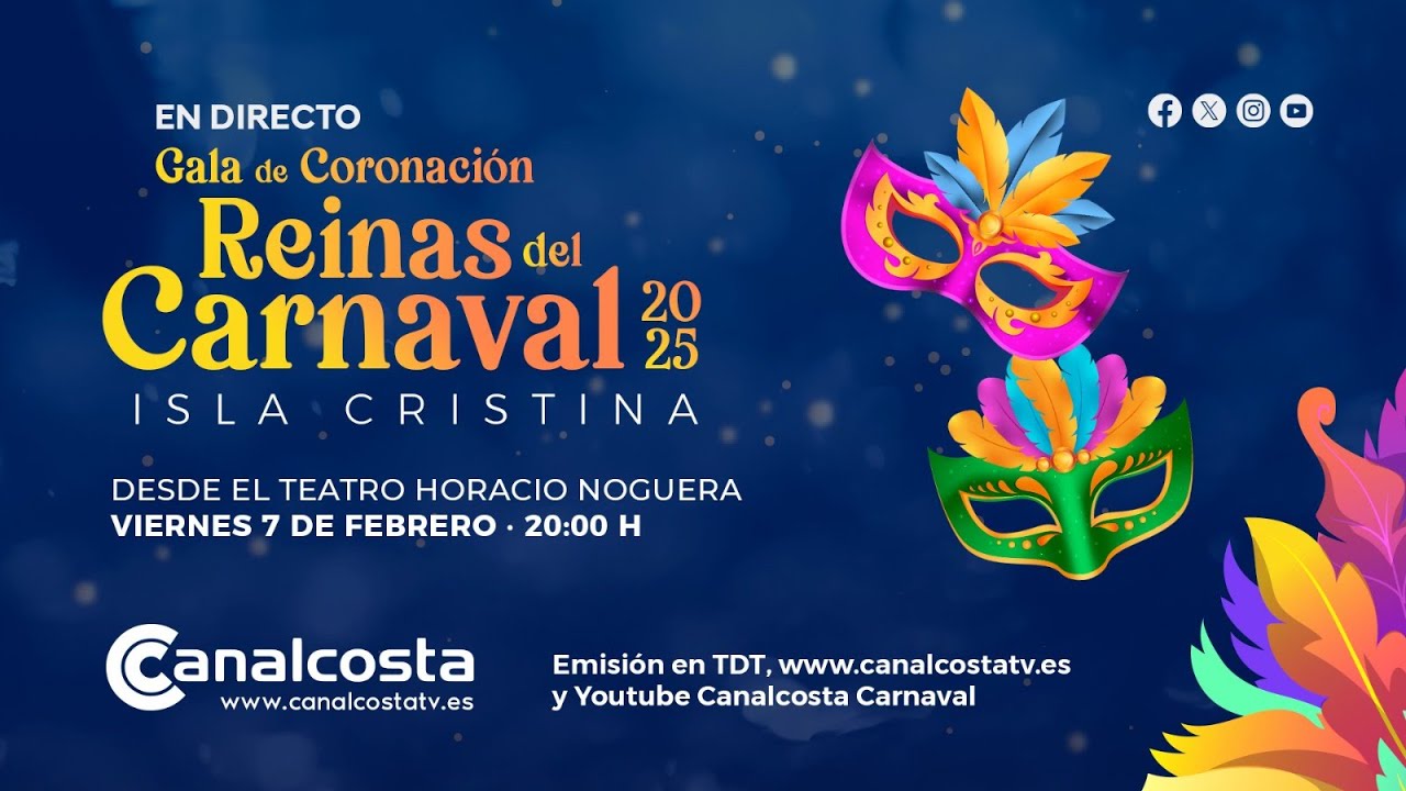 EN DIRECTO - CORONACIÓN REINAS CARNAVAL DE ISLA CRISTINA 2025