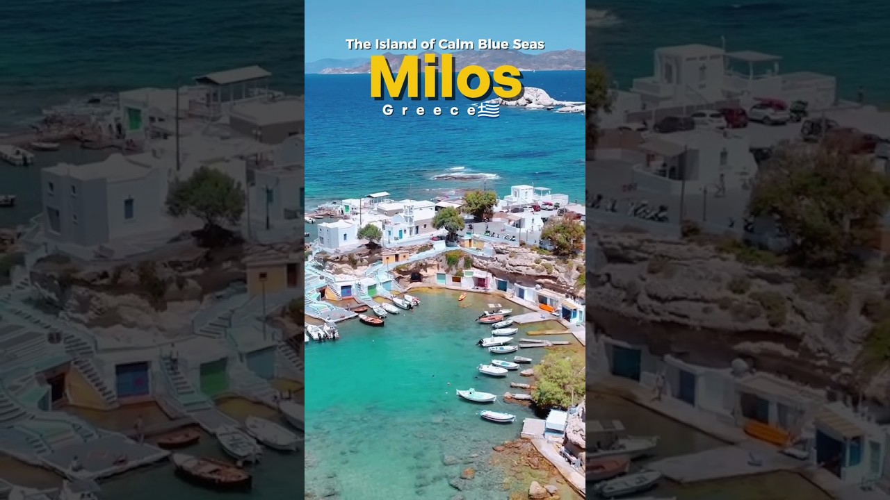🇬🇷 Milos, Greece, The Island of Calm Blue Seas 