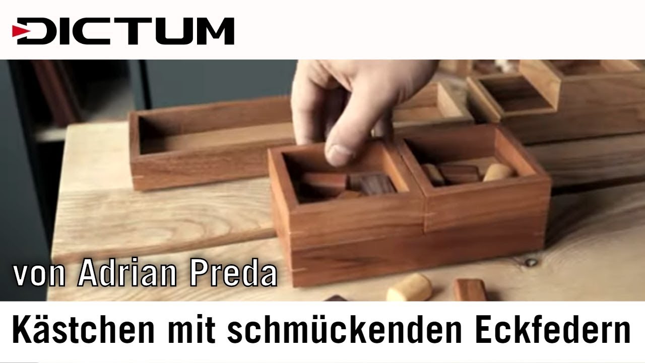 Bonbon-Kästchen mit schmückenden Eckfedern - von Adrian Preda