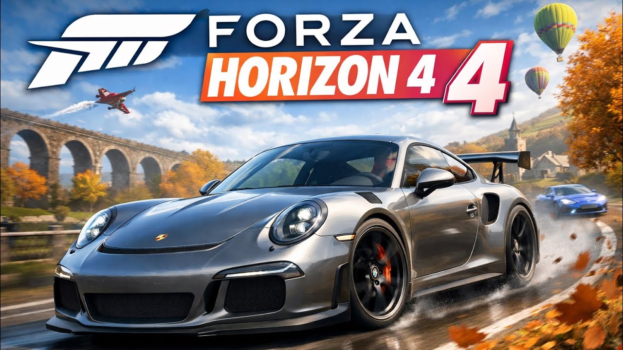 Porsche ￼sur Forza horizon 4 gameplay sur « Xbox One fat »