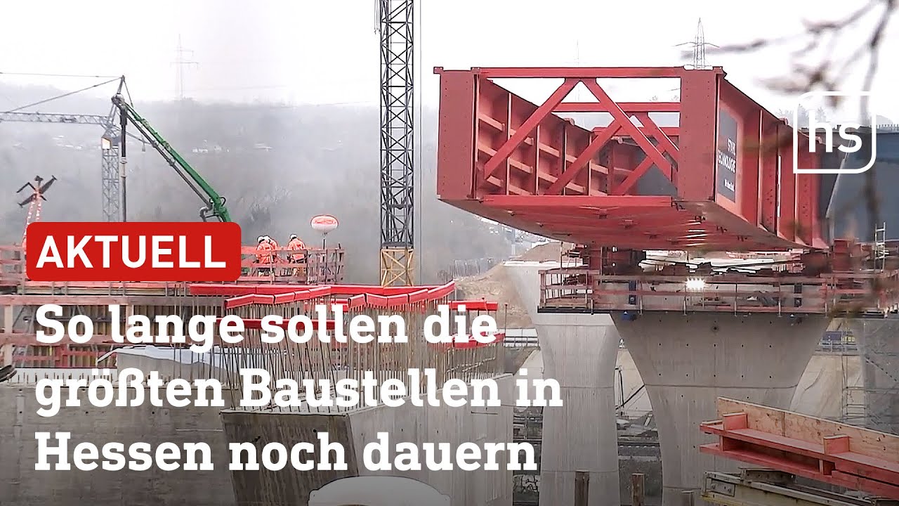 Zeitplan für die großen Baustellen in Hessen (Salzbachtalbrücke, Riederwaldtunnel) | hessenschau