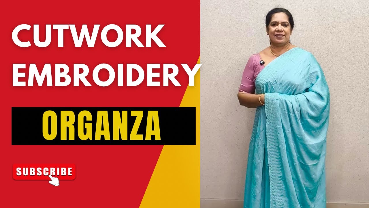 F926 | Cutwork & Embroidery Saree | Organza -Crushed - Soft - Find Your Perfect Party Saree | Fiyon