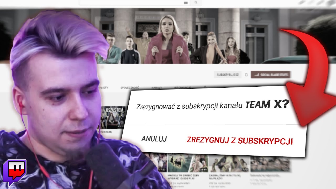 MANDZIO OGLĄDA FILM TEAMU X I UNSUBUJE ICH KANAŁ!