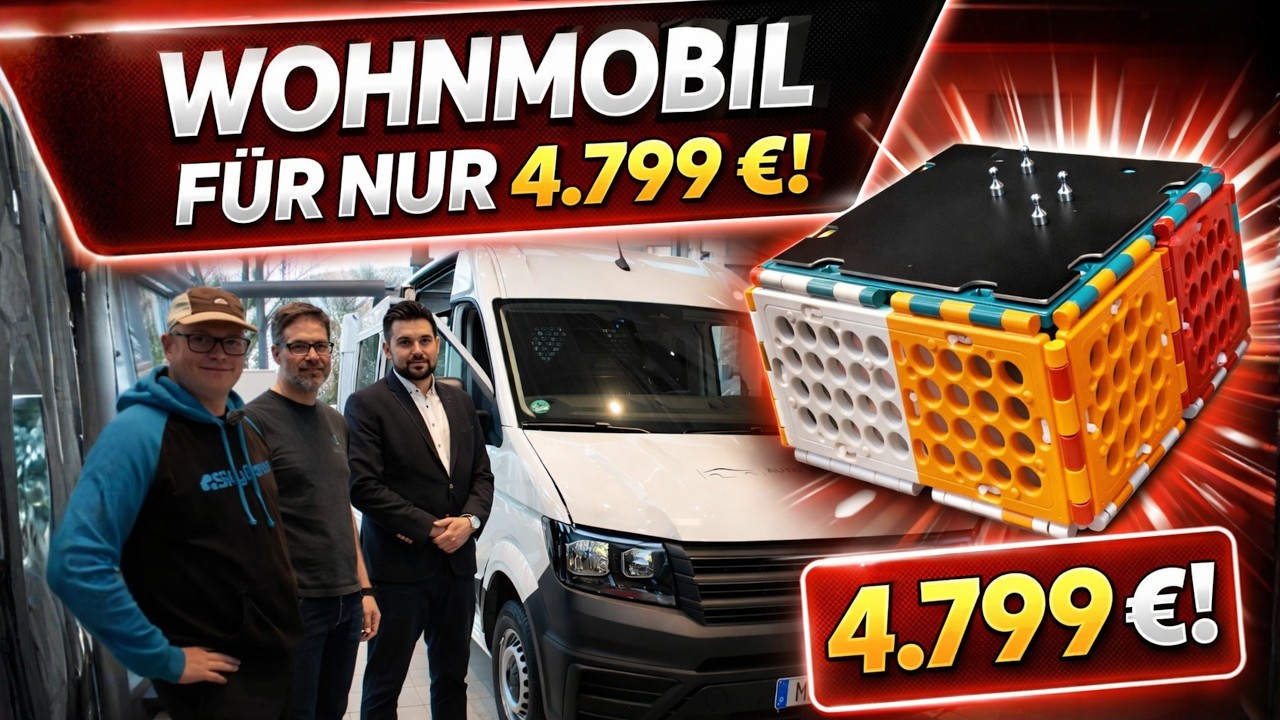 Fabrikneues Wohnmobil NUR 4.799 &euro;!  Vom Transporter zum Campervan in 15 Minuten