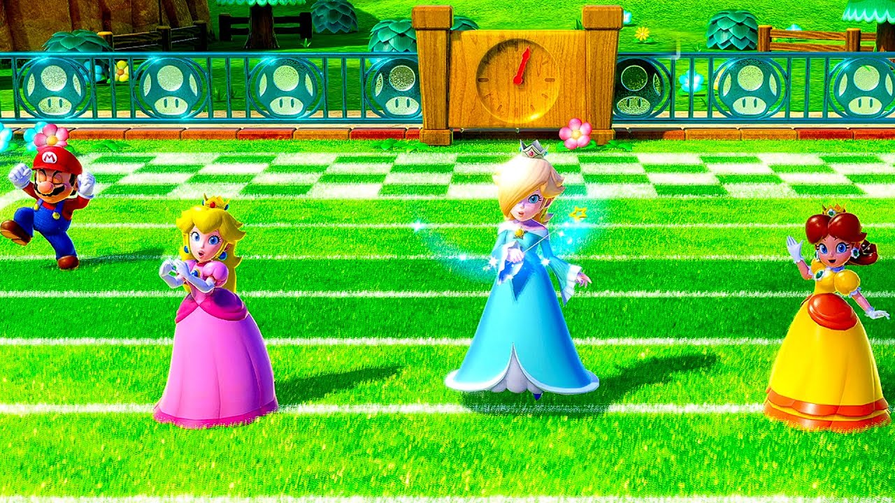 Mario Party Superstars - 3 Powerful Princesses VS Mario