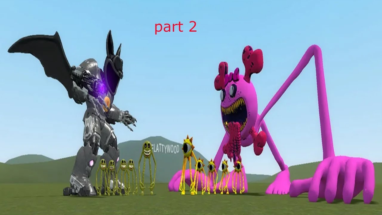 HORROR MEME MONSTER BATTLE - part 2 (FULL BATTLE). Garry's mod