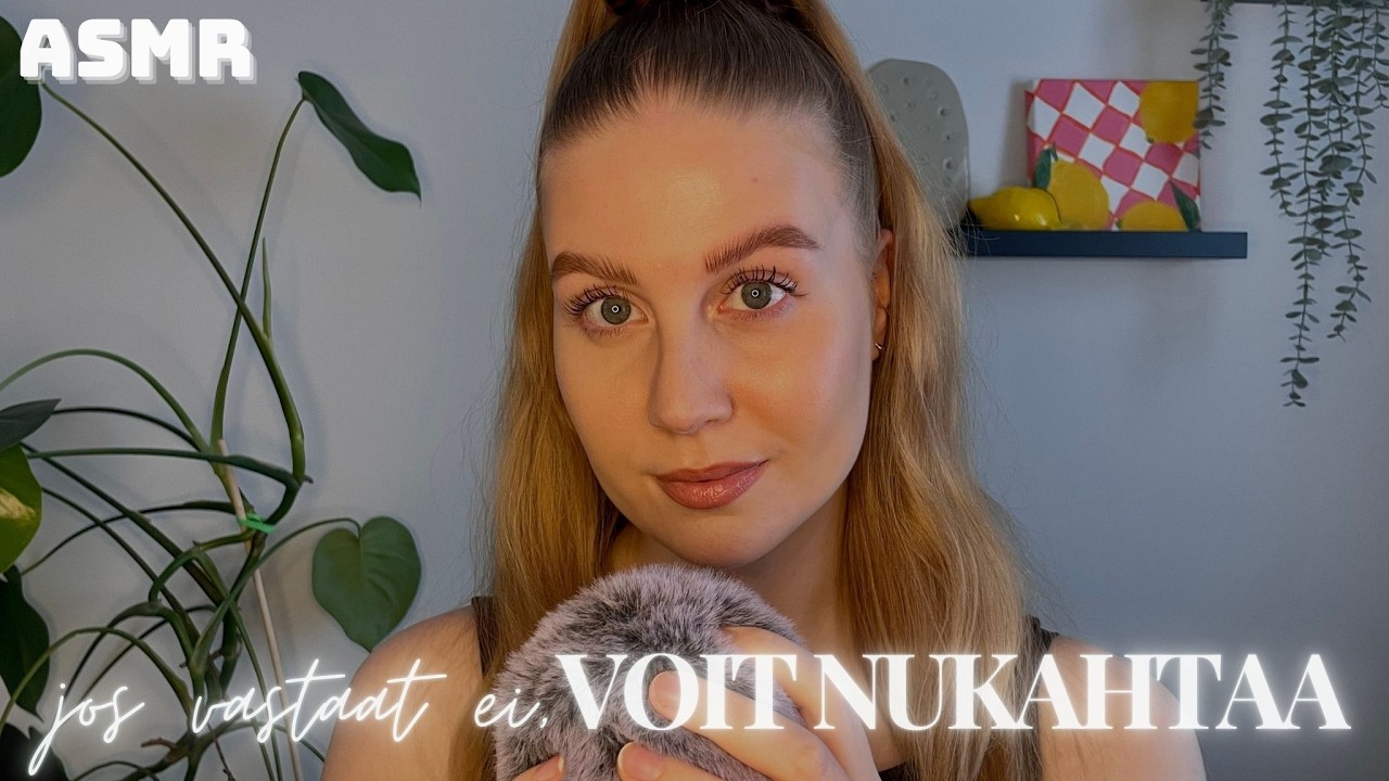 ASMR SUOMI | Jos vastaat EI, voit nukahtaa | l&auml;hikuiskailua, mikin silittely&auml; & k&auml;siliikkeit&auml;