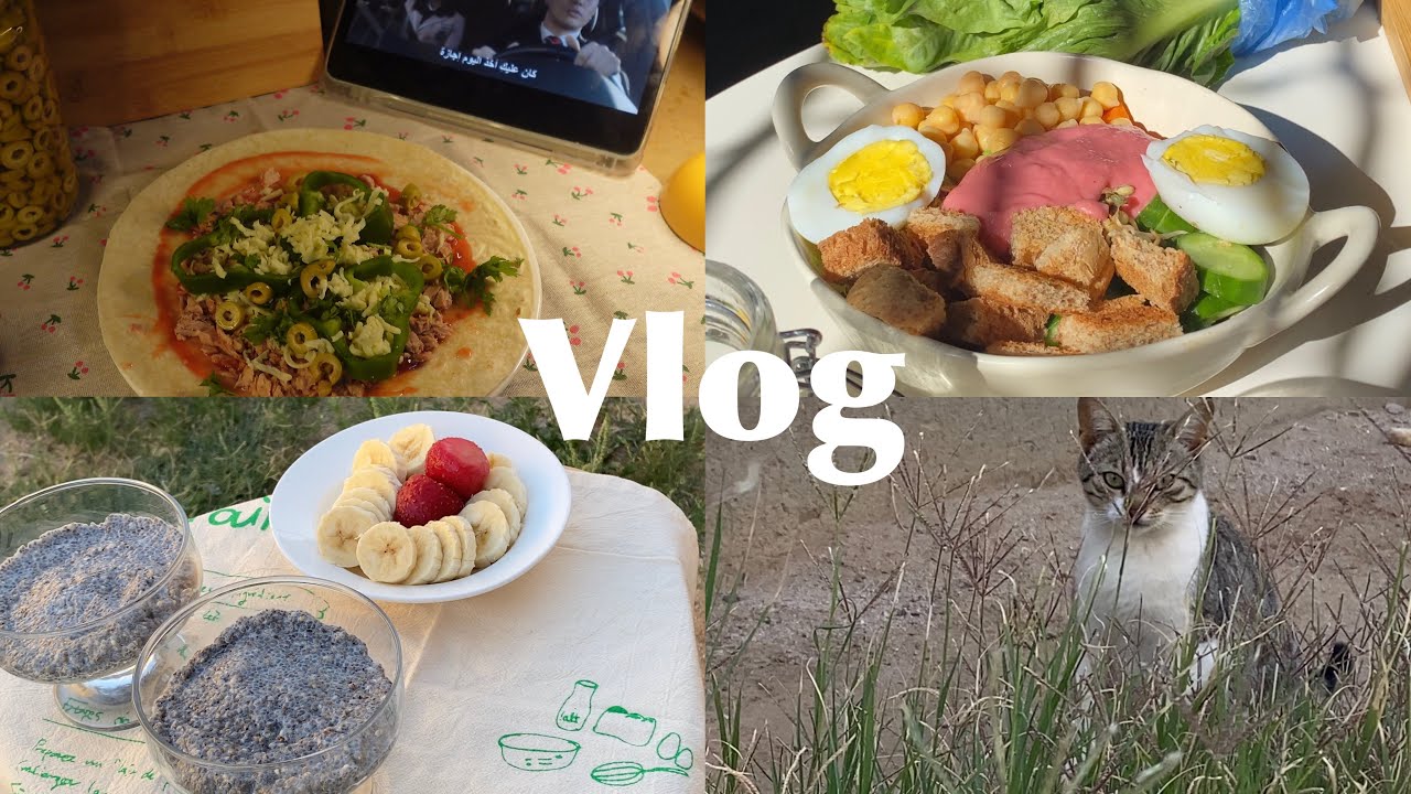 ماذا أكل في اليوم 🧺 🥕🐈 | وجبات عاليه بالبروتين،بيتزا التورتيلا