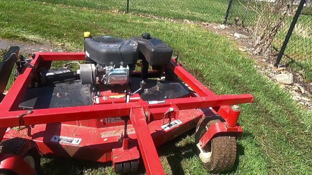 Trying out my new to me Swisher 60”mower. Wow I’m impressed