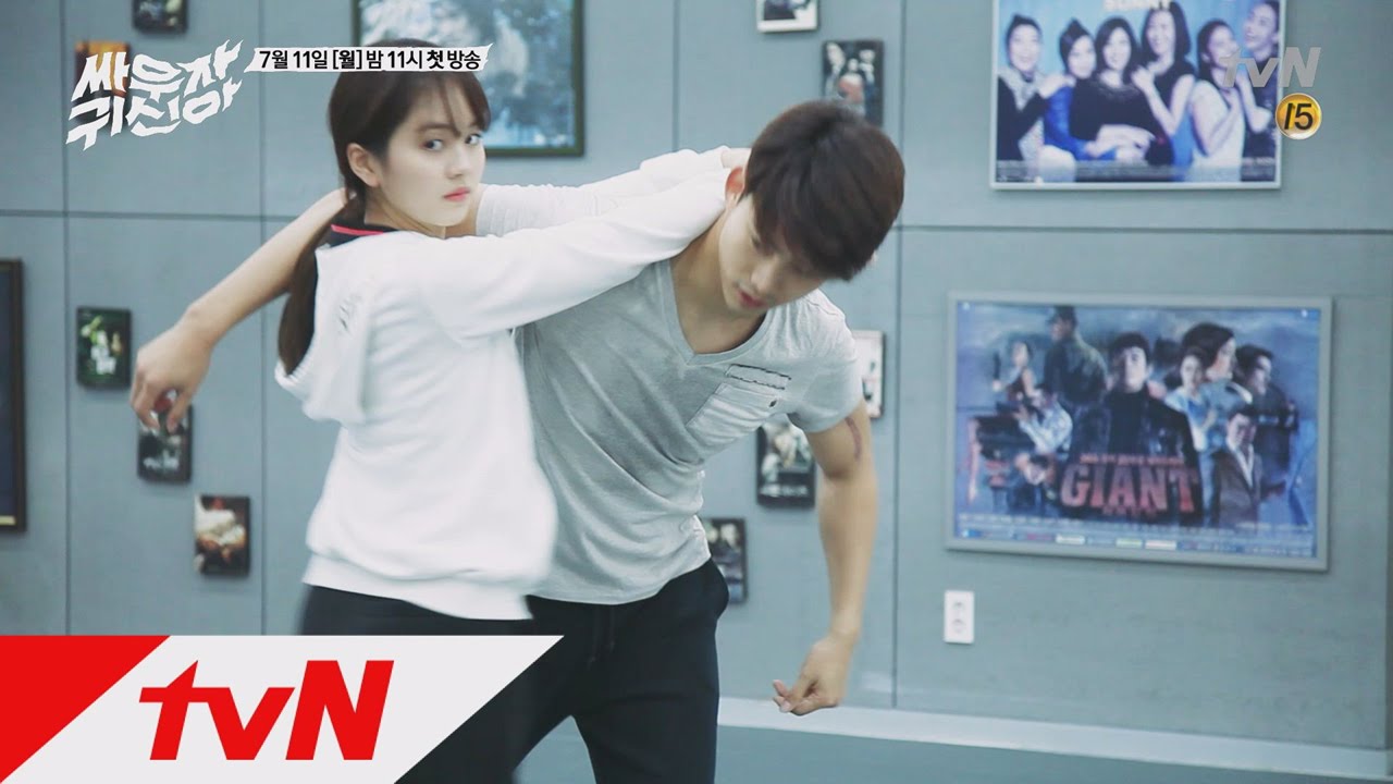 tvnghost [단독] [쌩얼주의] 옥택연-김소현 합이 짝짝 맞는 무술연습 현장! 160711 EP.1
