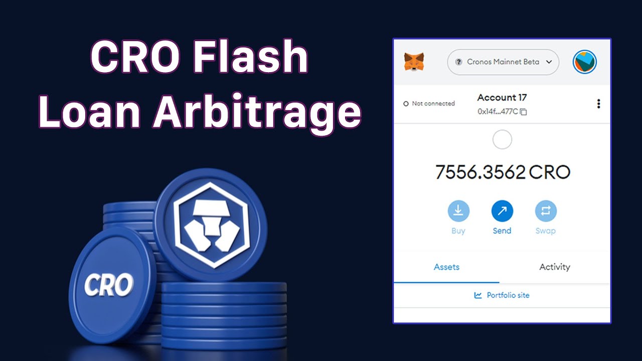 Earn max yield, cypto.com coin (CRO) using flashloans on CRONOS(DEX) mainnet. 7500+ CRO !
