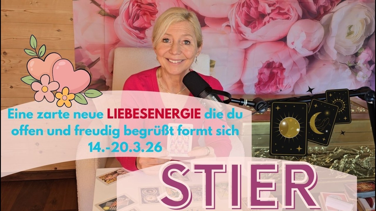 Stier - Eine zarte junge LIEBESENERGIE will zu dir💖🌹🥰💞14.-20.3.26