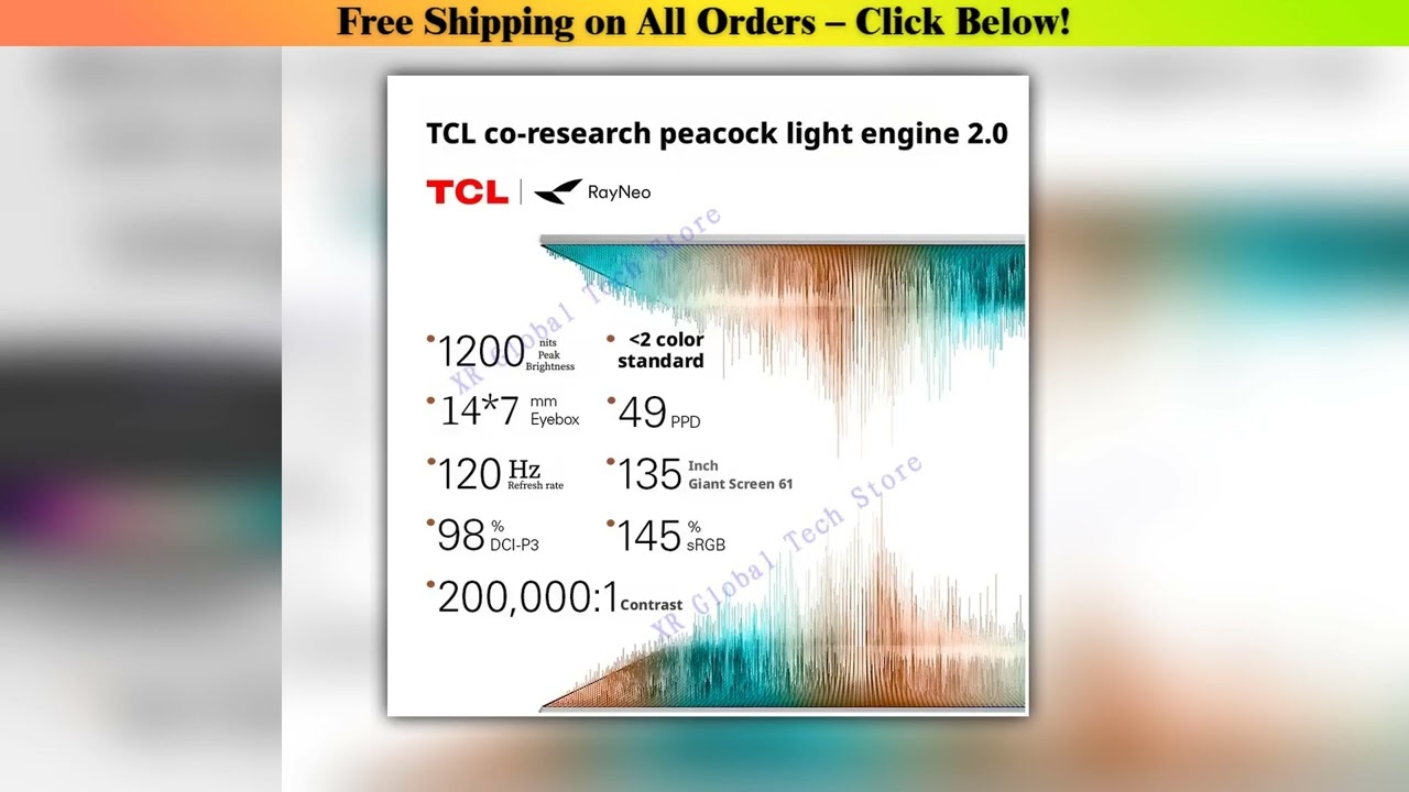 RayNeo Air 4 Pro smart AR glasses,Supports HDR10, 3840Hz, 4 speakers, 1200 nits,Micro-OLED