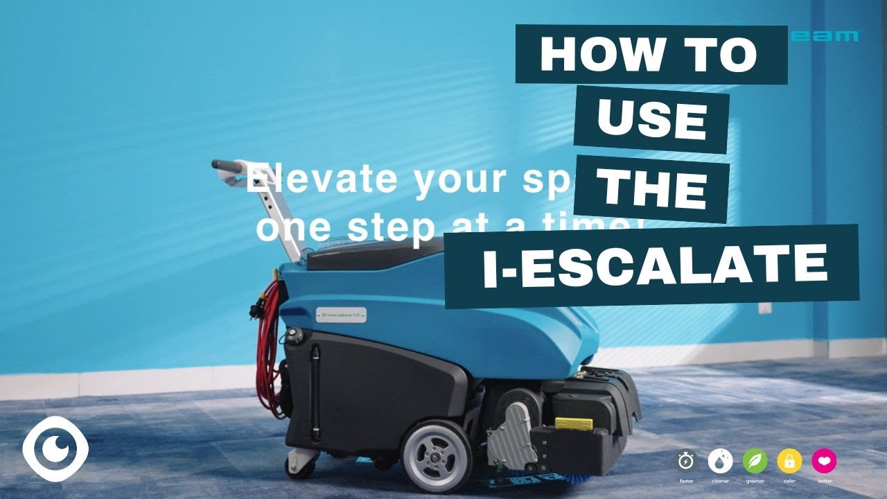 How to use the i-escalate escalator cleaning machine