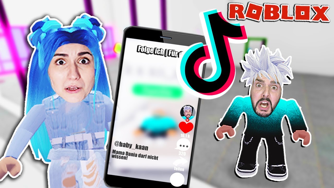 MAMA DANIA FINDET VERBOTENE TIK TOK VIDEOS VON BABY KAAN! Sie sind zu peinlich...[Roblox Deutsch]
